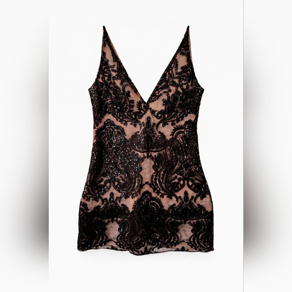 Free People Lace Slip Dress XS | Romantic Mini - Picture 3 of 10